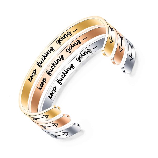 selling titanium steel double bracelet keep filling going c-shaped inspirational open, Golden;silver
selling titanium steel double bracelet keep filling going c-shaped inspirational open, Golden;silver