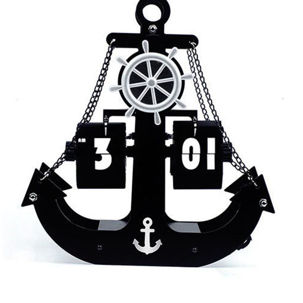 creative seat automatic page shaped leaf turning pirate ship anchor shape home wall clock
creative seat automatic page shaped leaf turning pirate ship anchor shape home wall clock