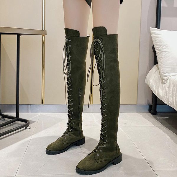 boots 2021 side zipper cross-tied over-the-knee women low heels footwear flock block heel shoes fashion retro ladies long, Black
boots 2021 side zipper cross-tied over-the-knee women low heels footwear flock block heel shoes fashion retro ladies long, Black