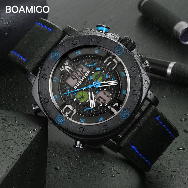 boamigo brand men sports watches fashion quartz led digital wristwatches waterproof leather clock reloj hombre relogio masculino x0524, Slivery;brown
boamigo brand men sports watches fashion quartz led digital wristwatches waterproof leather clock reloj hombre relogio masculino x0524, Slivery;brown