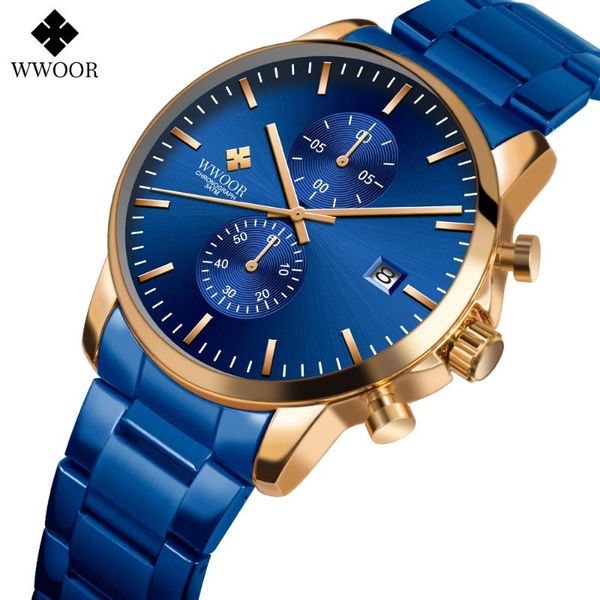 wristwatches wwoor watches for men chronograph sport fashion stainless steel waterproof quartz mens watch relogio masculino, Slivery;brown
wristwatches wwoor watches for men chronograph sport fashion stainless steel waterproof quartz mens watch relogio masculino, Slivery;brown