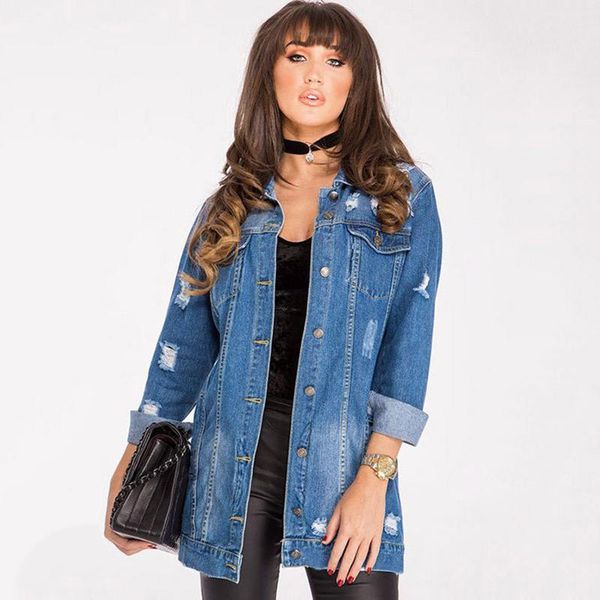 autumn winter solid turn-down collar jean jacket for women loose casual fashionable coats female outwear denim feminine women's jackets, Black;brown
autumn winter solid turn-down collar jean jacket for women loose casual fashionable coats female outwear denim feminine women's jackets, Black;brown
