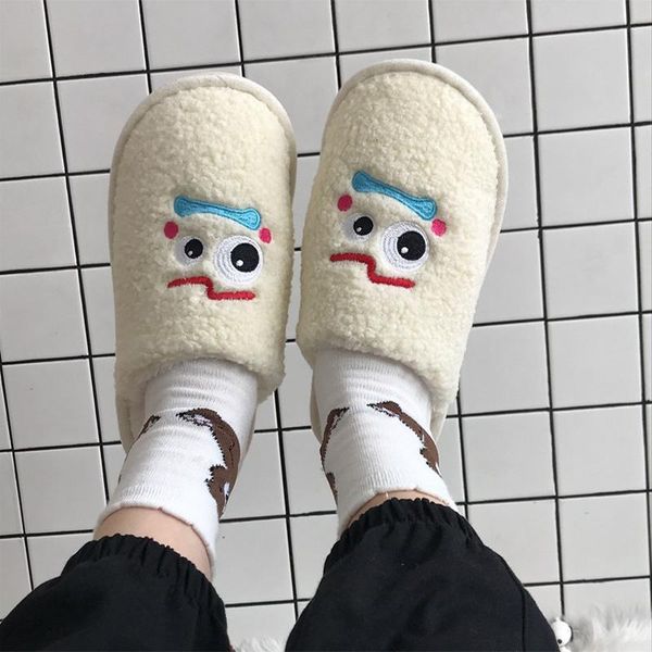 women slippers winter indoor woman animal cartoon embroidery ladies short plush flock women's female footwear 2021, Black
women slippers winter indoor woman animal cartoon embroidery ladies short plush flock women's female footwear 2021, Black