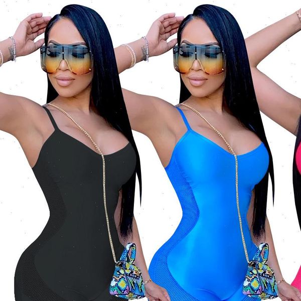 playsuit mesh patchwork and womens jumpsuits open back knee length solid romper, Black;white
playsuit mesh patchwork and womens jumpsuits open back knee length solid romper, Black;white
