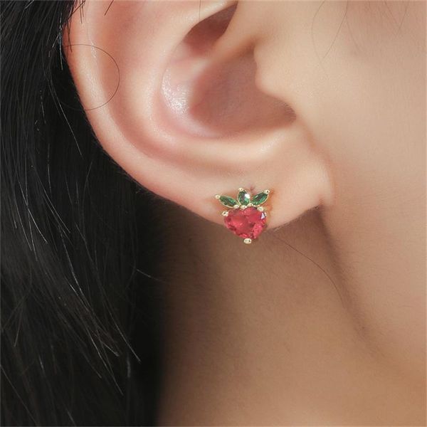 stud fashion metal color zircon pineapple earrings cute fruit classic animal women's accessories, Golden;silver
stud fashion metal color zircon pineapple earrings cute fruit classic animal women's accessories, Golden;silver