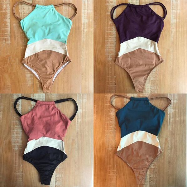 one-piece suits women swimsuit monokini sleeveless halter bandage bikini beach push-up backless bathing suit color patchwork swimwear
one-piece suits women swimsuit monokini sleeveless halter bandage bikini beach push-up backless bathing suit color patchwork swimwear