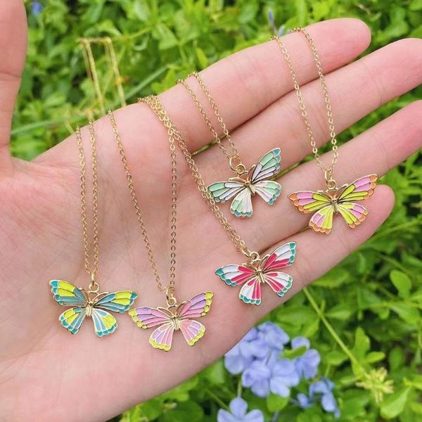 pendant necklaces kkbead neon enamel insect butterfly necklace link chain trendy jewelry for women gift party jewellery, Silver
pendant necklaces kkbead neon enamel insect butterfly necklace link chain trendy jewelry for women gift party jewellery, Silver