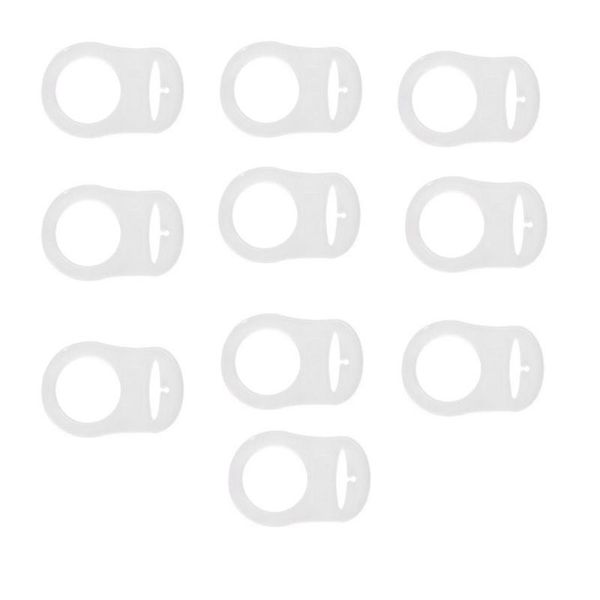 pacifiers# 10pcs soft silicone baby pacifier clips holders rings feeding bottle gaskets (transparent)
pacifiers# 10pcs soft silicone baby pacifier clips holders rings feeding bottle gaskets (transparent)