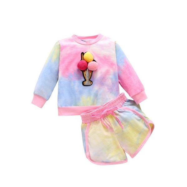 clothing sets autumn products girls tie-dye sweater shorts two-piece pink 120cm, White
clothing sets autumn products girls tie-dye sweater shorts two-piece pink 120cm, White