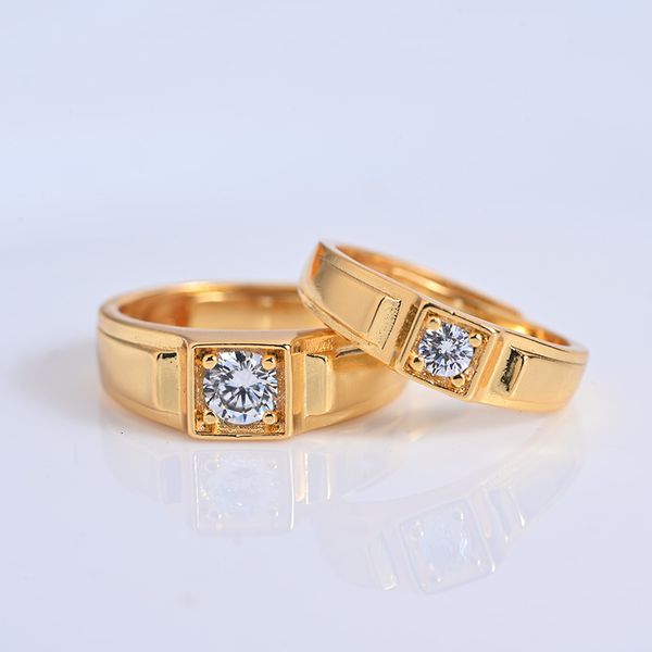 couple men's and women's pair fashion korean gold plated zircon ring gift, Silver
couple men's and women's pair fashion korean gold plated zircon ring gift, Silver