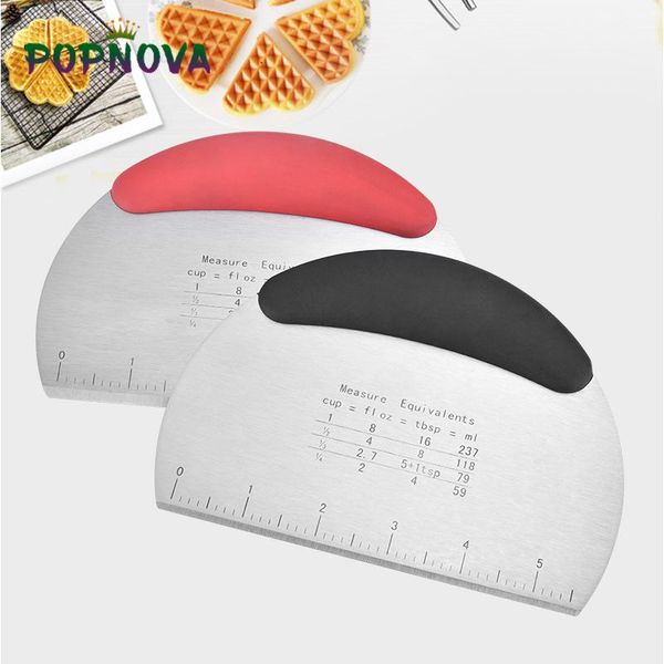 pastry scraper chopper flour cutter with scale stainless steel dough pizza non-slip comfortable handle baking & tools 
pastry scraper chopper flour cutter with scale stainless steel dough pizza non-slip comfortable handle baking & tools
