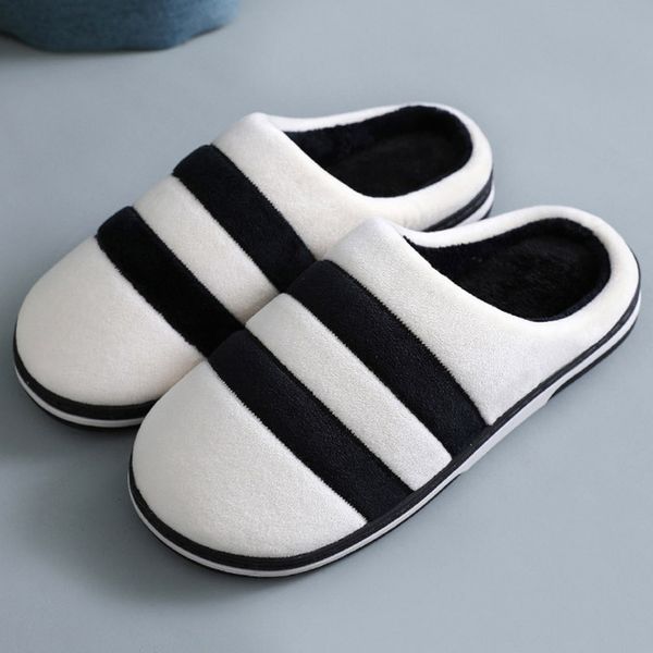 winter indoor women slippers stripe cozy soft plush home slippers light non-slip floor warm cotton house men slippers, Black
winter indoor women slippers stripe cozy soft plush home slippers light non-slip floor warm cotton house men slippers, Black