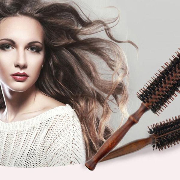 hair brushes 1pc portable bristles brush comb round anti-static curly twill with wood handle for styling curling, Silver
hair brushes 1pc portable bristles brush comb round anti-static curly twill with wood handle for styling curling, Silver