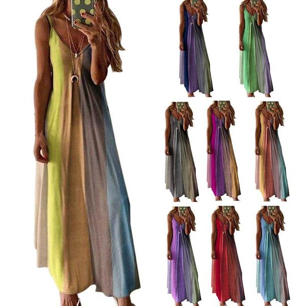 women spaghetti strap maxi long sling dress tie-dye stripes printed v-neck high waist flowy boho sundress s-5xl casual dresses, Black;gray
women spaghetti strap maxi long sling dress tie-dye stripes printed v-neck high waist flowy boho sundress s-5xl casual dresses, Black;gray