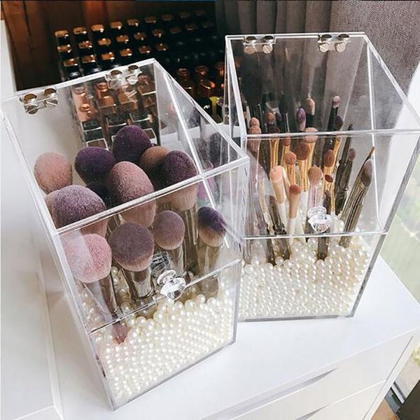 storage boxes & bins transparent acrylic flip makeup brush tube dustproof deskbox
storage boxes & bins transparent acrylic flip makeup brush tube dustproof deskbox