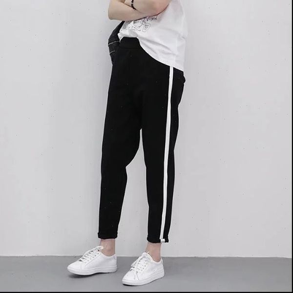 womens pants sale autumn harem casual long trousers for women black side striped thin ankle length female pencil pant, Black;white
womens pants sale autumn harem casual long trousers for women black side striped thin ankle length female pencil pant, Black;white