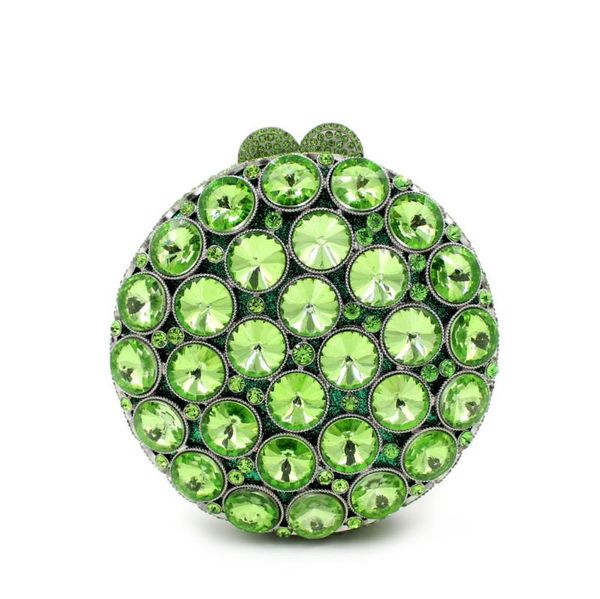 lady's fashion diamond green round evening bag female rhinestone dinner full crystal women's for wedding and party bags
lady's fashion diamond green round evening bag female rhinestone dinner full crystal women's for wedding and party bags
