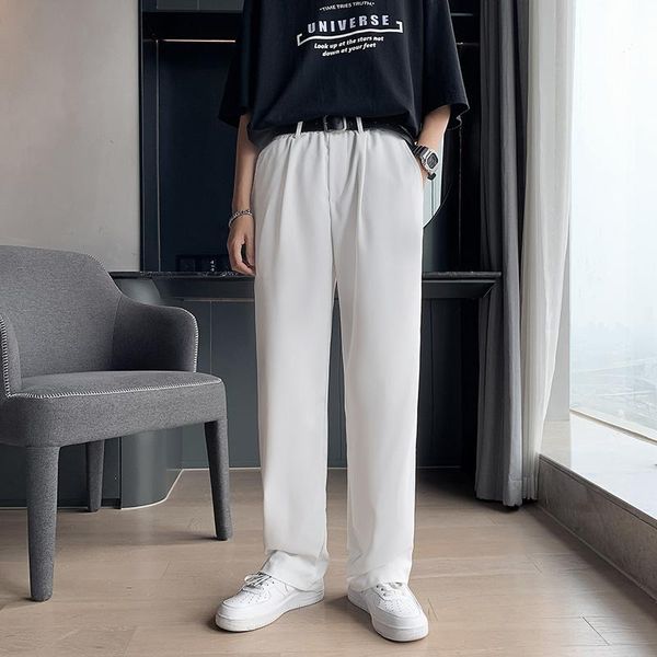 men's pants summer thin casual fashion solid color wide-leg men dress korean business society mens suit s-3xl, Black
men's pants summer thin casual fashion solid color wide-leg men dress korean business society mens suit s-3xl, Black