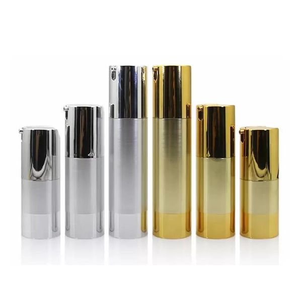 15ml 30ml 50ml gold silver plastic airless cosmetic bottle emulsion lotion pump bottle free
15ml 30ml 50ml gold silver plastic airless cosmetic bottle emulsion lotion pump bottle free