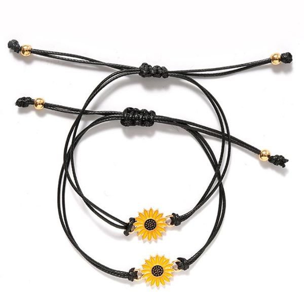 beaded, strands 2pc sunflower bracelet daisy adjustable woven ladies bangle vintage jewelry couple lucky friendship, Black
beaded, strands 2pc sunflower bracelet daisy adjustable woven ladies bangle vintage jewelry couple lucky friendship, Black