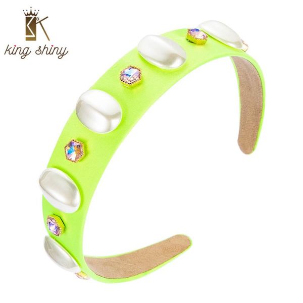 king shiny vintage baroque imitation pearl headband elegant sparkly rhinestone solid color fabric hairband girls party headpiece hair clips, Golden;silver
king shiny vintage baroque imitation pearl headband elegant sparkly rhinestone solid color fabric hairband girls party headpiece hair clips, Golden;silver