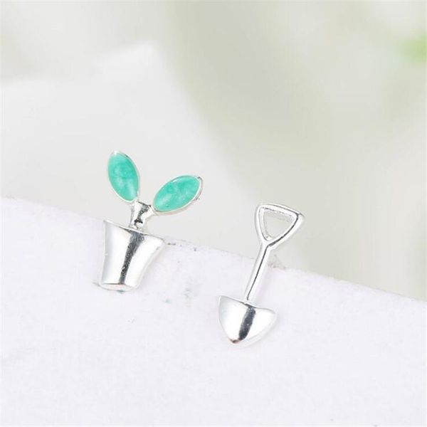 stud arrival fashion fresh literary creative 925 sterling silver jewelry flower pot shovel blue leaf earrings se537, Golden;silver
stud arrival fashion fresh literary creative 925 sterling silver jewelry flower pot shovel blue leaf earrings se537, Golden;silver