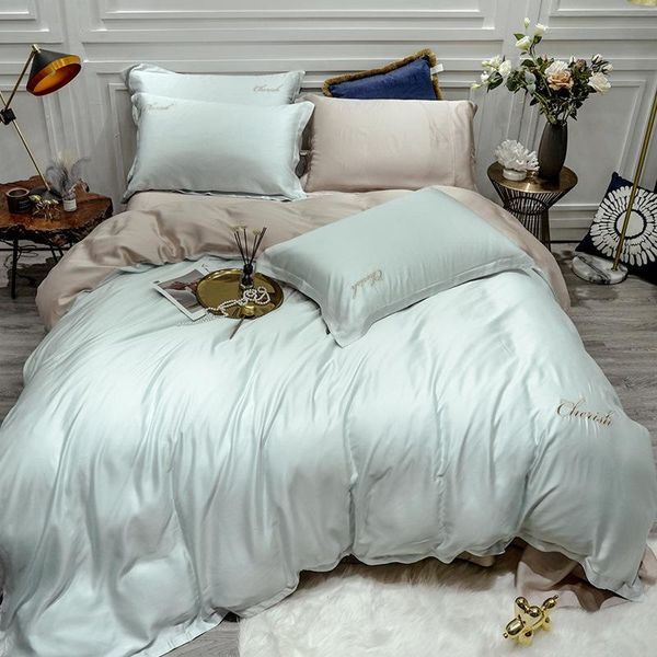 duvet cover set solid color double-sided lenzing tencel 4pcs summer cool ice silky nude sleeping home textile high-end bedding sets
duvet cover set solid color double-sided lenzing tencel 4pcs summer cool ice silky nude sleeping home textile high-end bedding sets