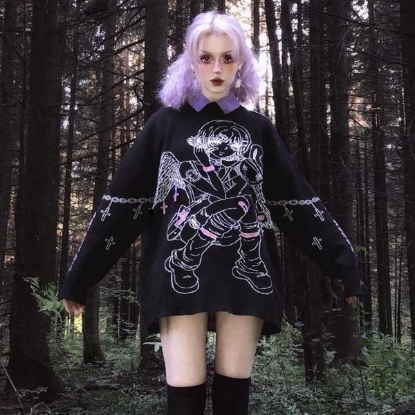 women's hoodies & sweatshirts collar with fall winter black gothic dark metal graphics pentacles harajuku loosen pullovers
women's hoodies & sweatshirts collar with fall winter black gothic dark metal graphics pentacles harajuku loosen pullovers