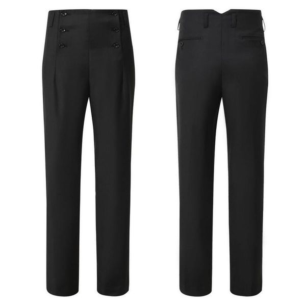 men's retro business casual suit pants straight leg high waist dress trousers black khaki suits & blazers, White;black
men's retro business casual suit pants straight leg high waist dress trousers black khaki suits & blazers, White;black