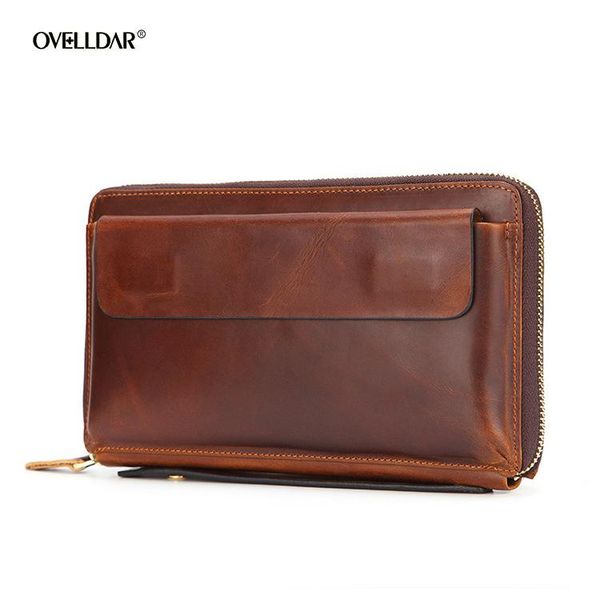 men's wallet long zipper layer cowhide hand bag coin purse genuine leather passport holder wallets, Red;black
men's wallet long zipper layer cowhide hand bag coin purse genuine leather passport holder wallets, Red;black