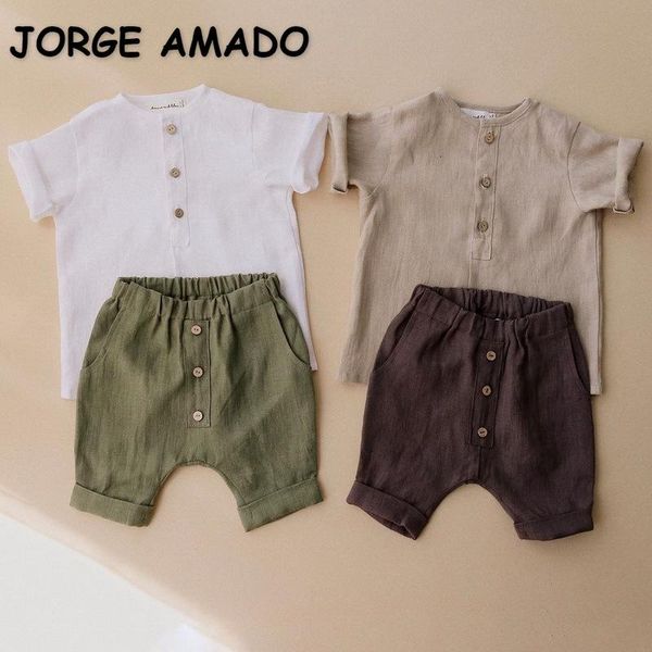 clothing sets 2021 summer kids girls boys 2-pcs short sleeves shirts + elastic waist shorts sports clothes e1009, White
clothing sets 2021 summer kids girls boys 2-pcs short sleeves shirts + elastic waist shorts sports clothes e1009, White