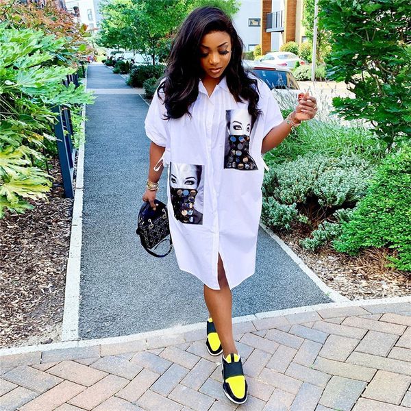 womens textured printing shirt dresses fashion trend short sleeve single breasted streetwear shirts skirts designer female cardigan casual t, Black;gray
womens textured printing shirt dresses fashion trend short sleeve single breasted streetwear shirts skirts designer female cardigan casual t, Black;gray