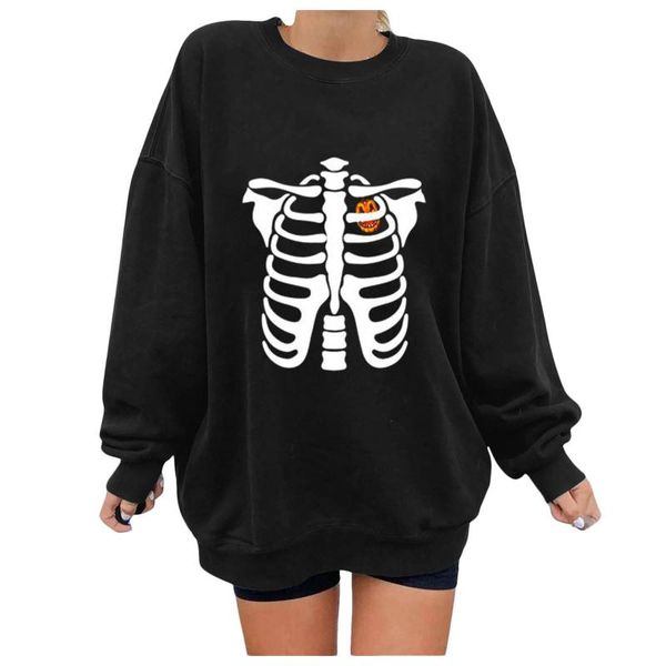 women's hoodies & sweatshirts halloween skull printed pullover for oversized casual printing long sleeve sweatshirt party festival #w5, Black
women's hoodies & sweatshirts halloween skull printed pullover for oversized casual printing long sleeve sweatshirt party festival #w5, Black