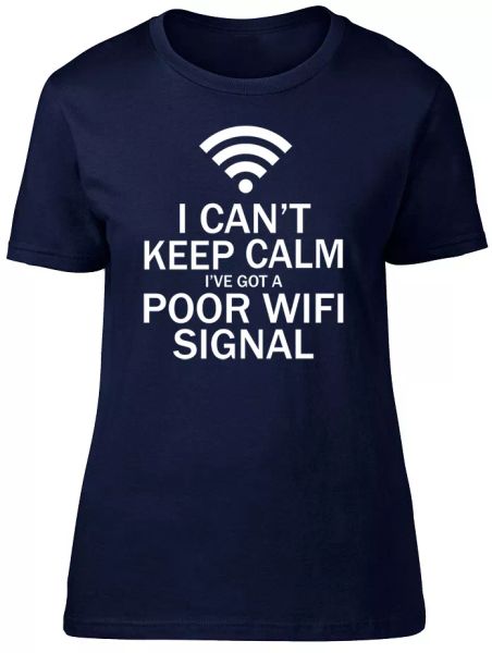 i can't keep calm i have a poor wifi signal womens ladies short sleeve t-shirt, White;black
i can't keep calm i have a poor wifi signal womens ladies short sleeve t-shirt, White;black