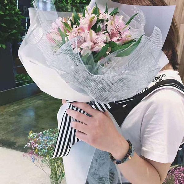 gauze square grid hard net coarse flower packaging floral bouquet decor paper wrap christmas wedding gift other arts and crafts 
gauze square grid hard net coarse flower packaging floral bouquet decor paper wrap christmas wedding gift other arts and crafts