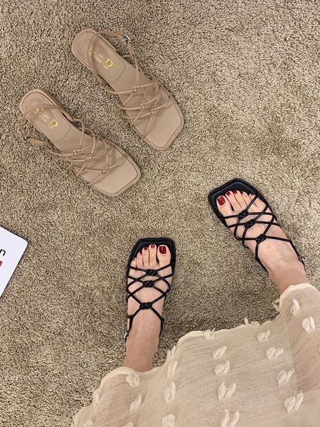 summer roman sandals comfort shoes for women buckle all-match clear heels open toe ankle strap suit female beige gladiator, Black
summer roman sandals comfort shoes for women buckle all-match clear heels open toe ankle strap suit female beige gladiator, Black