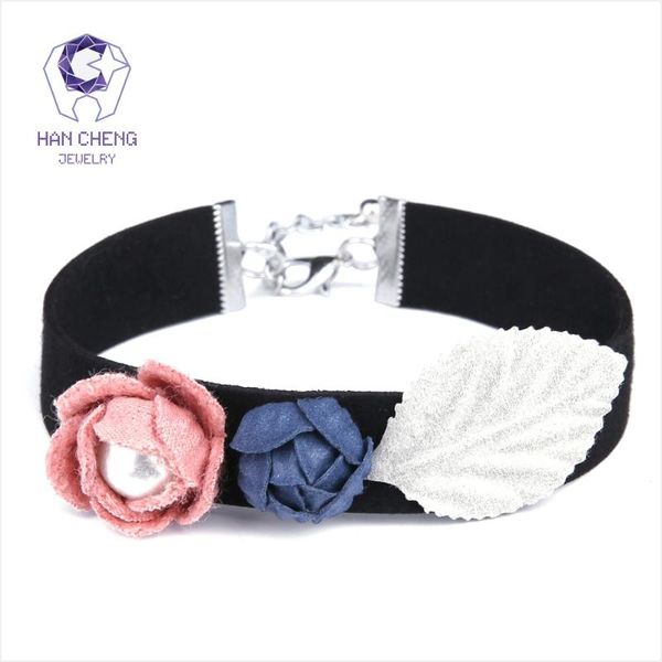 chokers hancheng fashion big pearl knitting leaves flower choker necklace women necklaces velvet ribbon collar jewelry bijoux, Golden;silver
chokers hancheng fashion big pearl knitting leaves flower choker necklace women necklaces velvet ribbon collar jewelry bijoux, Golden;silver