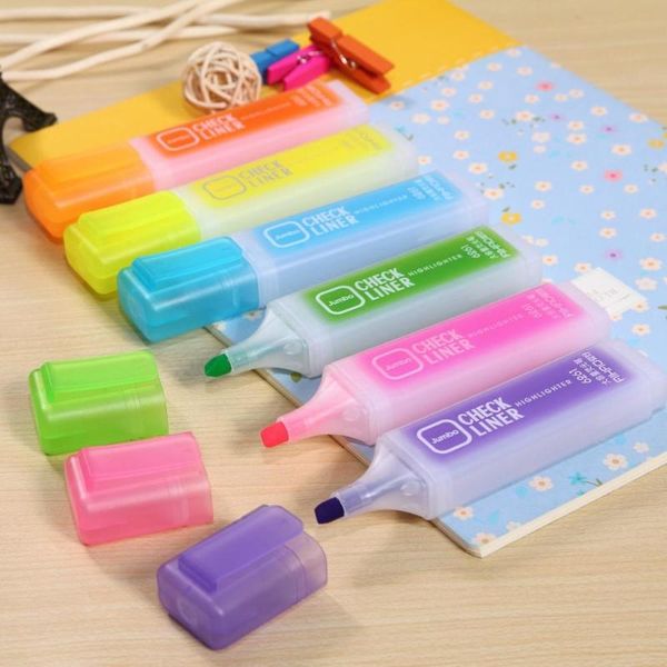 highlighters promotional markers highlighter watercolor pen marker 6 color doodle painting cross-line oblique head office school stationery, Black;red
highlighters promotional markers highlighter watercolor pen marker 6 color doodle painting cross-line oblique head office school stationery, Black;red