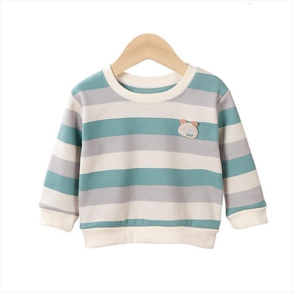childrens sweater boys and girls long sleeved t shirts add fleece to babys coat striped kids clothes toddler clothing, Blue
childrens sweater boys and girls long sleeved t shirts add fleece to babys coat striped kids clothes toddler clothing, Blue
