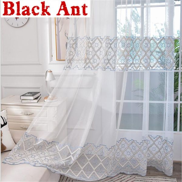 curtain & drapes window screen for living room tulle rope embroidery geometric voile sheer kitchen drape panel nordic x-jd932#20
curtain & drapes window screen for living room tulle rope embroidery geometric voile sheer kitchen drape panel nordic x-jd932#20