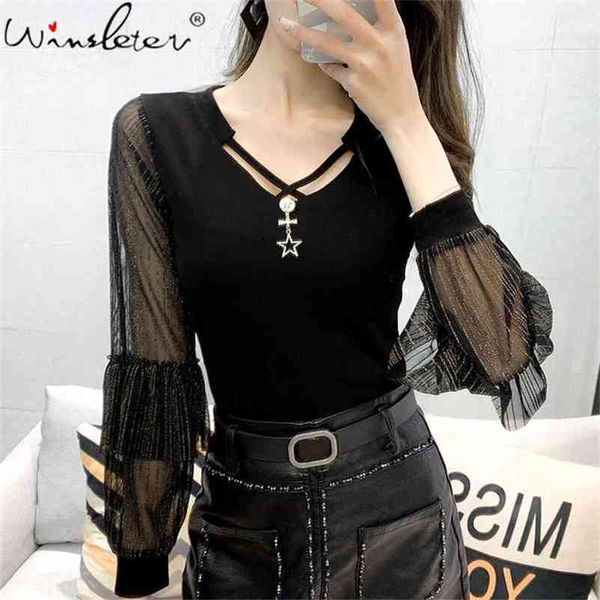 simple loose women t-shirts spring v-neck lantern sleeve lace mesh casual tee for girl and lady camisetas veranot03706b 210421, Black;gray
simple loose women t-shirts spring v-neck lantern sleeve lace mesh casual tee for girl and lady camisetas veranot03706b 210421, Black;gray