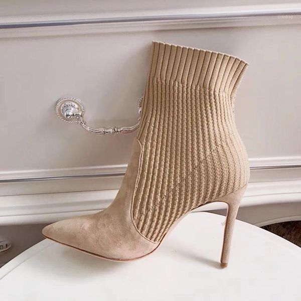 boots short pointed thin leather high heel stitching elastic wool women's ankle1, Black
boots short pointed thin leather high heel stitching elastic wool women's ankle1, Black