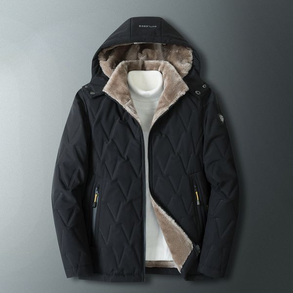 styles thick fleece hooded parkas jacket men winter waterproof coat fashion casual winter wool liner parkas male, Black
styles thick fleece hooded parkas jacket men winter waterproof coat fashion casual winter wool liner parkas male, Black