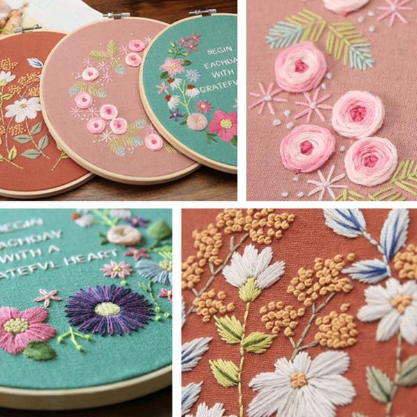 embroidery set flower diy hoop thread cross stitch needlework sets tools other arts and crafts
embroidery set flower diy hoop thread cross stitch needlework sets tools other arts and crafts