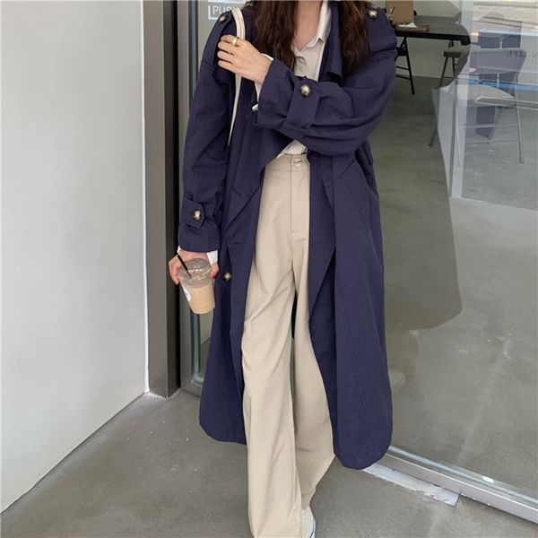 minimalist double-breasted long trench coat elegant ol overcoat autumn solid work sleeve lapel windbreaker 210421, Tan;black
minimalist double-breasted long trench coat elegant ol overcoat autumn solid work sleeve lapel windbreaker 210421, Tan;black