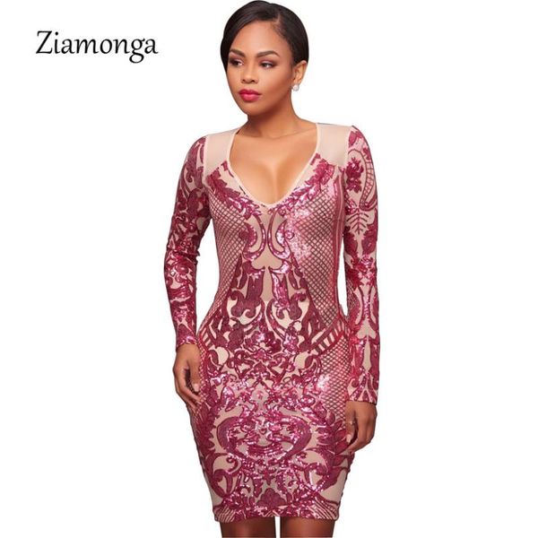 casual dresses ziamonga fashion long sleeve v-neck sequin dress autumn sheer party winter women mini bodycon christmas gift, Black;gray
casual dresses ziamonga fashion long sleeve v-neck sequin dress autumn sheer party winter women mini bodycon christmas gift, Black;gray