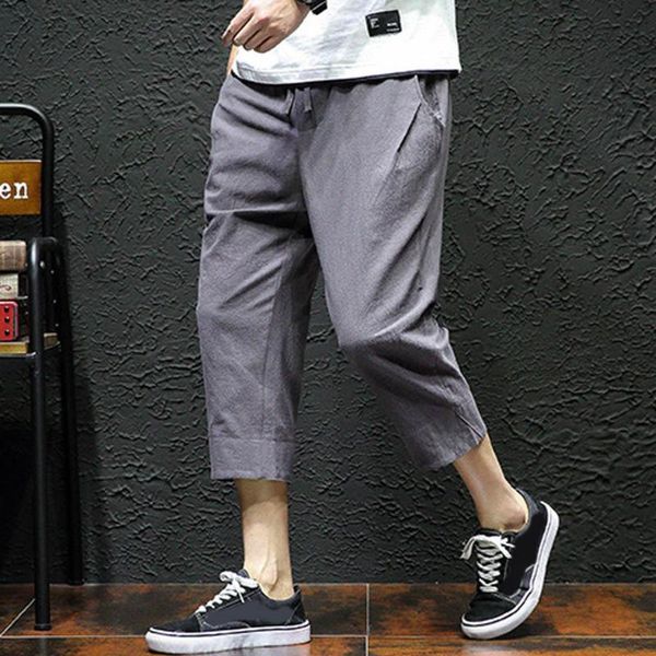 men's pants ankle-length linen plaid men hip hop jogger summer fashion leisure mens trousers streetwear clothes male 8.6, Black
men's pants ankle-length linen plaid men hip hop jogger summer fashion leisure mens trousers streetwear clothes male 8.6, Black