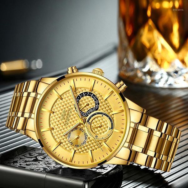 men watches sports quartz watch factory customized multifunctional men's calendar waterproof wristwatches, Slivery;brown
men watches sports quartz watch factory customized multifunctional men's calendar waterproof wristwatches, Slivery;brown