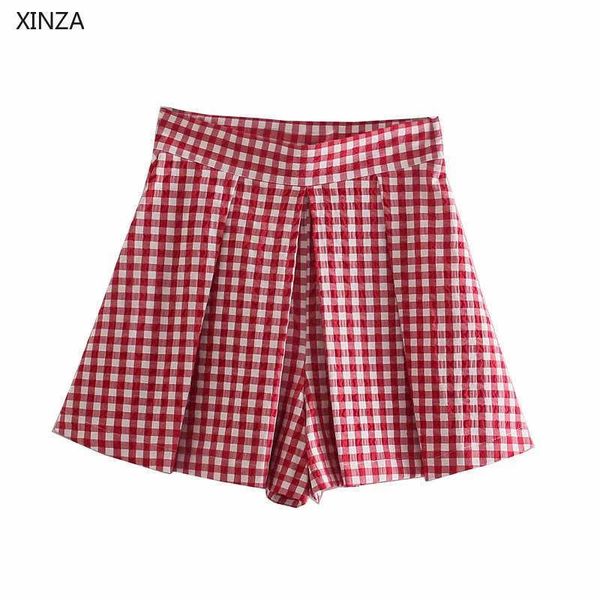women's shorts women summer high waist pleated plaid red fashion side zip elastic waisted gingham woman short pants b1ig, White;black
women's shorts women summer high waist pleated plaid red fashion side zip elastic waisted gingham woman short pants b1ig, White;black