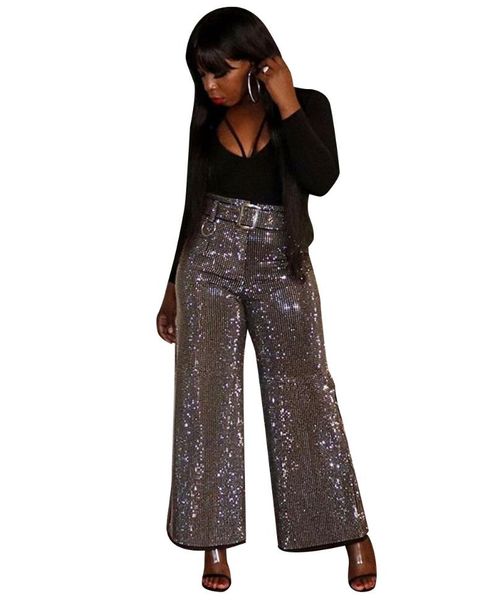 women's pants & capris wide leg pant ladies lurex high waist trousers for women lace up belt long, Black;white
women's pants & capris wide leg pant ladies lurex high waist trousers for women lace up belt long, Black;white